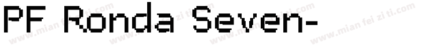 PF Ronda Seven字体转换